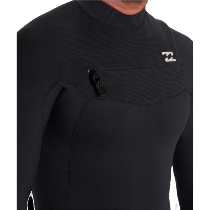 2024 Billabong Mens Revolution Natural 5/4mm Chest Zip Wetsuit ABYW100269 - Black